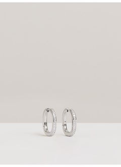 REISS Mia: Modern Crystal Hoop Earring  - Image 1