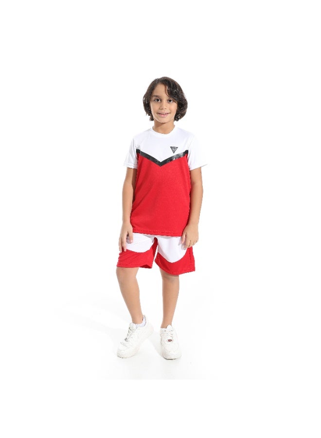 سيزار طقم  رياضي اولادي مكون من قطعتين  تيشرت نصف كم  وشورت - Image 1