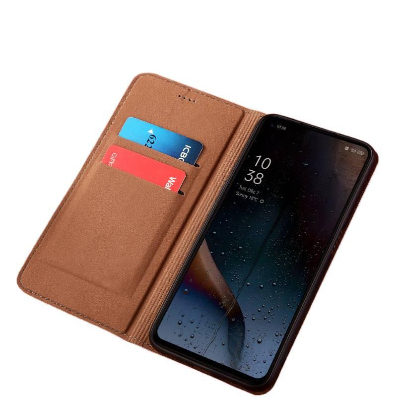 MS Leather Texture Protective Case for Redmi Note 13 with Shockproof and Drop Protection plus Shockproof plus Kickstand plus Strong Magnetic in Crocodile Texture Black - Image 2