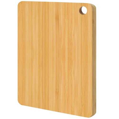 BLOCE Bamboo Cutting Board, Wooden Cutting Boards for Kitchen, Wood Double Sided Food-Grade Chopping Board for Meat Cheese Vegetable (Small) - Image 1