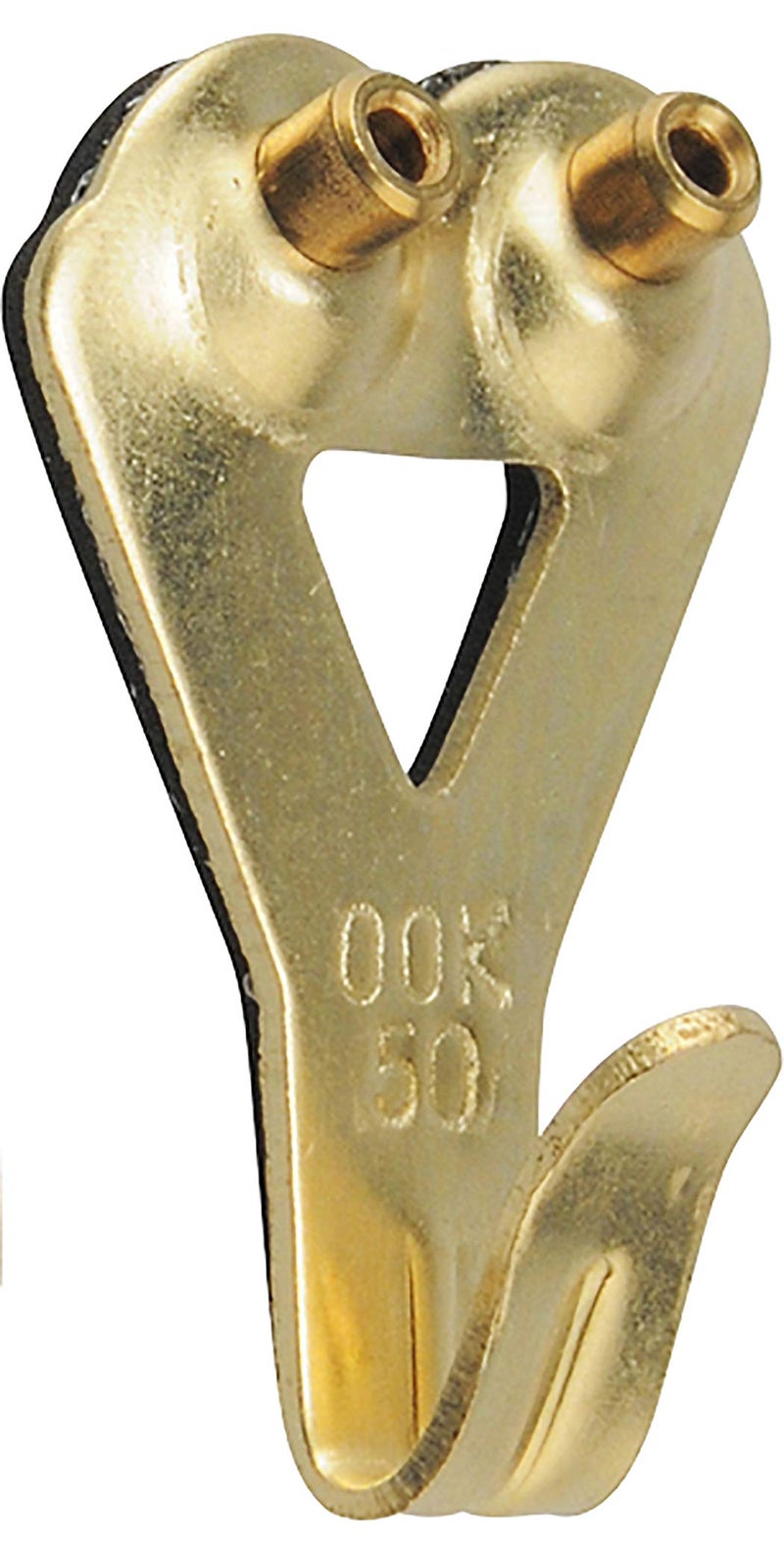 OOK 50616 Professional Picture Hangers Art Hangers Padded Brass Reusable Picture Hooks 50lb 10 set