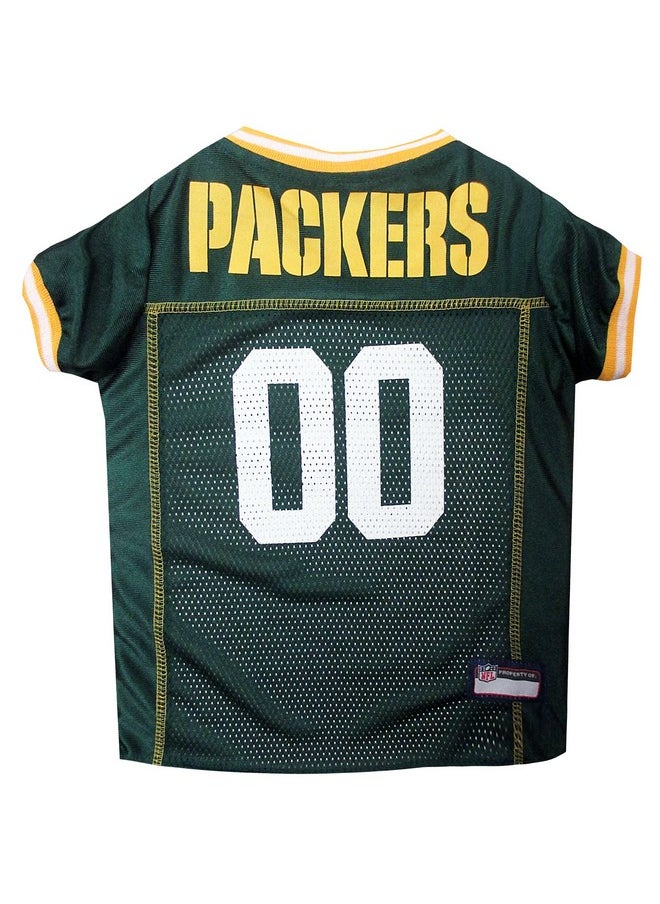 Pets First - Nfl Green Bay Packers Dog Jersey, Size: 3XLarge. Best Football Jersey Costume For Dogs & Cats. Licensed Jersey Shirt - Image 1