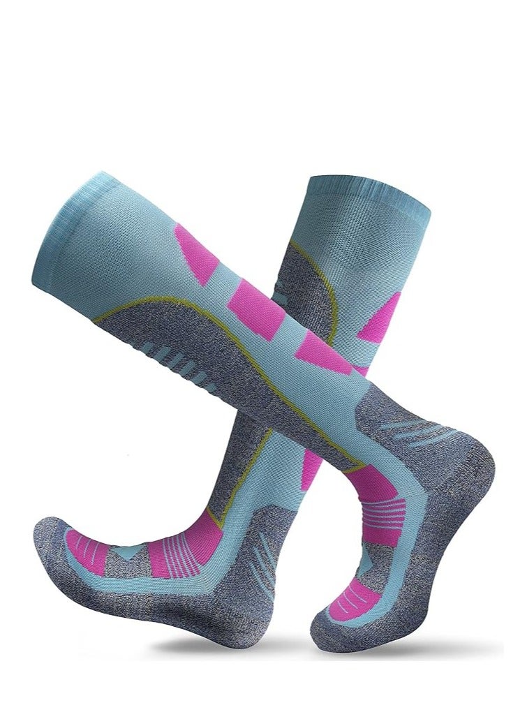 SYOSI AII Thermal Ski Socks Mens and Women（2 Pairs）Cross Country Skis Snowboard socks for Skiing Outdoor socks - Image 2