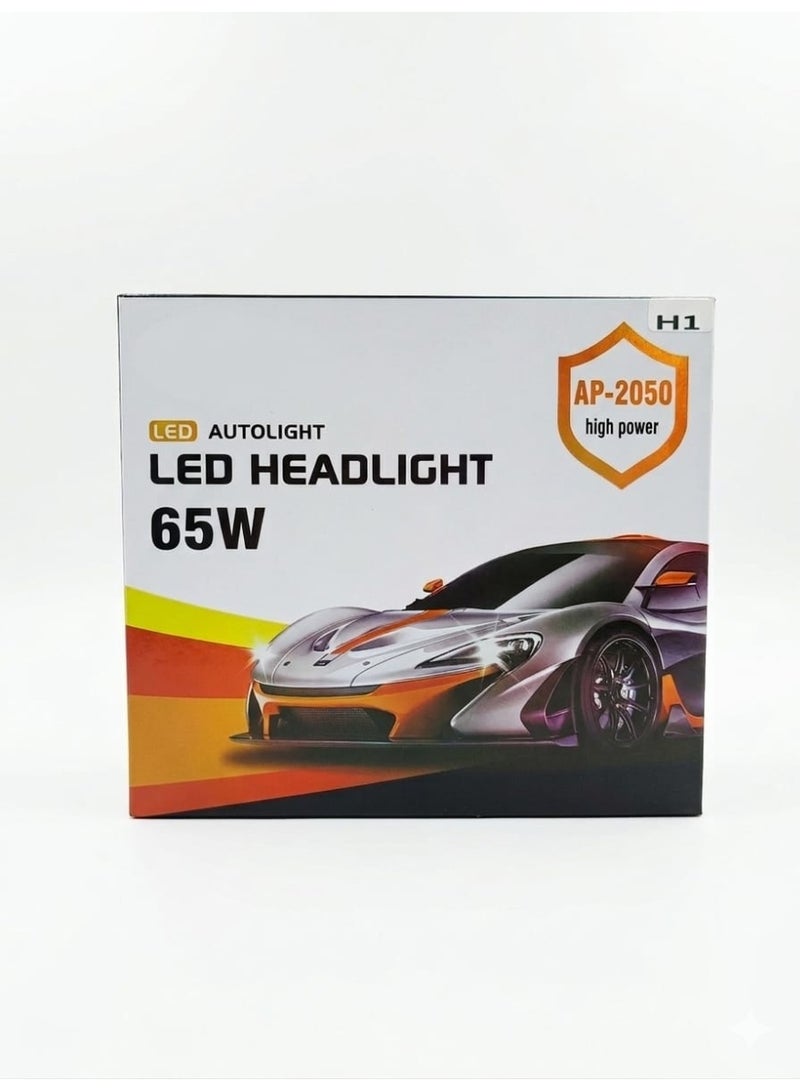 Pair of led Headlight Bulbs 65W Size : H1 - Image 3