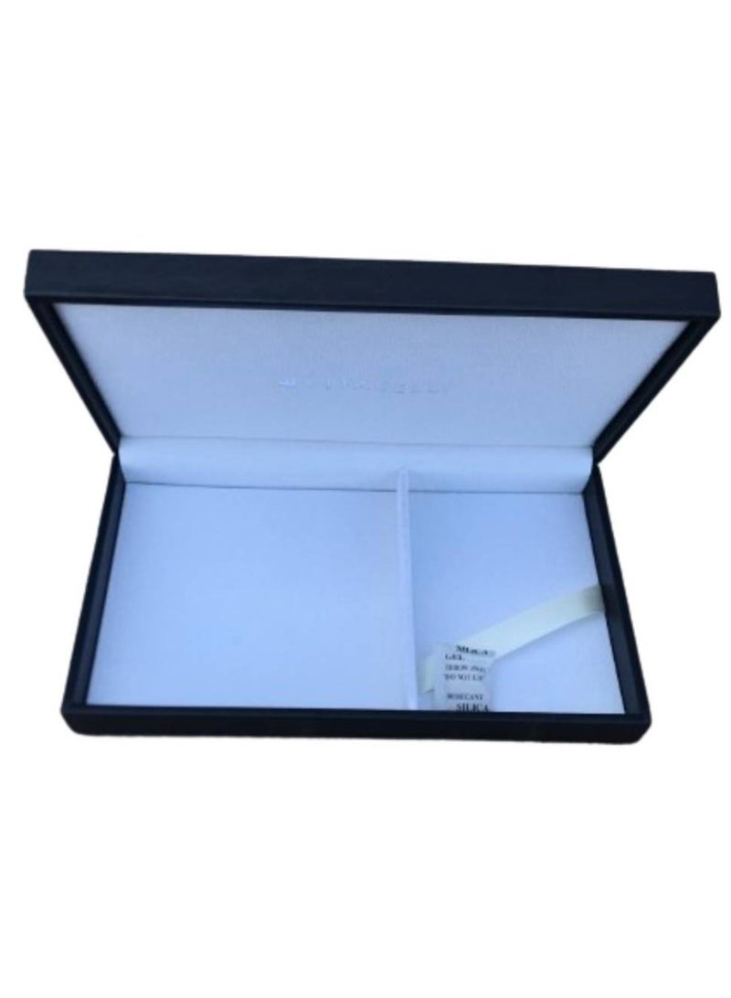 Vitacelli صندوق هدايا مغناطيسي فاخر، صندوق هدايا كبير أزرق قابل للطي للهدايا مع غطاء، مناسب جدًا للمهرجانات وأعياد الميلاد والذكرى السنوية وما إلى ذلك (27 سم × 16 سم × 5 سم) - Image 3