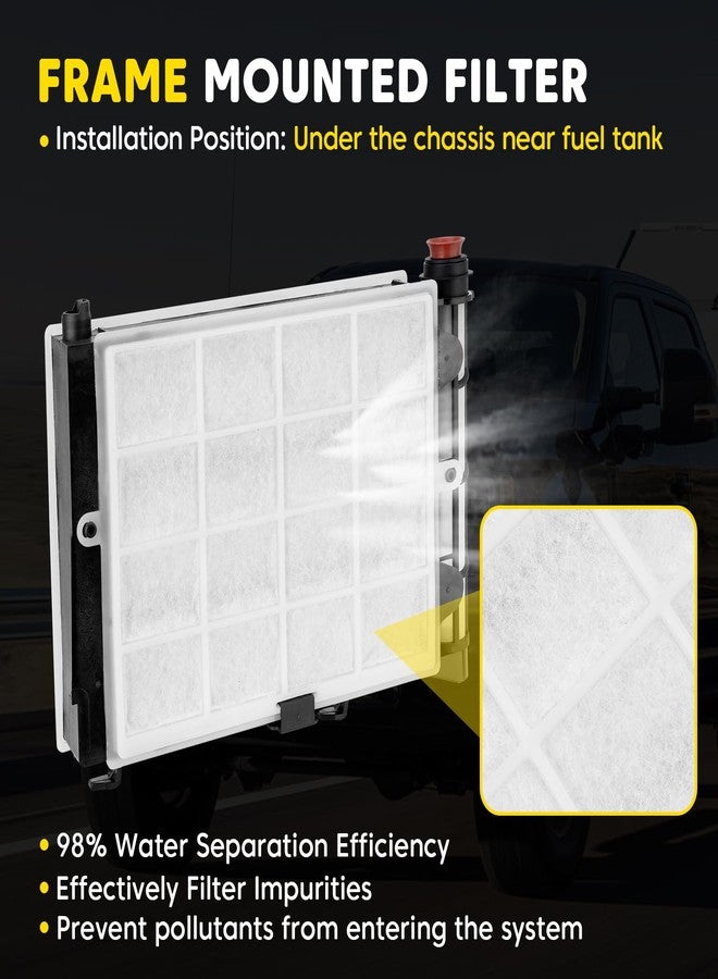 YEHERIT Fuel Filter Element 6.7 Powerstroke Diesel Compatible with 2017-2024 Ford F250 F350 F450 F550 Super Duty 6.7L, Fuel Filter Water Separator Kit Replace# FD-4624 FD-4625 HC3Z-9N184-B HC3Z-9N184-C - Image 3