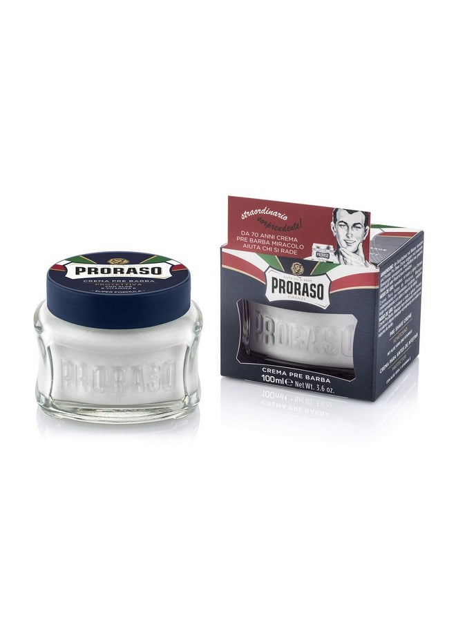 proraso Roraso Preshave Conditioning Cream For Men Protective Formula For Dry Skin With Vitamin E And Aloe Vera 3.6 Oz  - Image 1