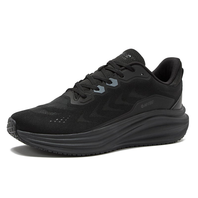 HI-TEC Resist SR Runner Mesh Black Non Slip Work Shoes for Men, Comfortable Water Resistant Mens Food Service Sneakers, Medium and Wide Width - Black, 10.5 Medium - Image 1