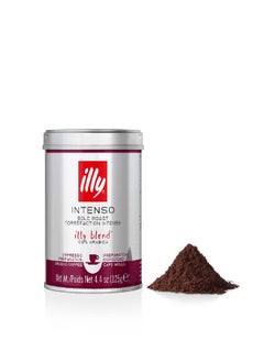 Illy illy Intenso Espresso Ground Coffee, Dark Roast, Robust and Full Flavored With Notes of Deep Cocoa, All-Natural, No Preservatives, 4.4oz (Pack of 1)  - Image 4