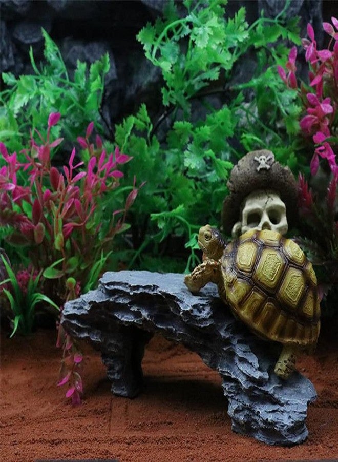Hilitand Reptile Ramp Basking Rock, Basking for Aquatic Turtles, Reptile Hides and Caves for pet, Rocks for Reptile Terrarium, Resting Terrace Tortoise Climbing - Image 3