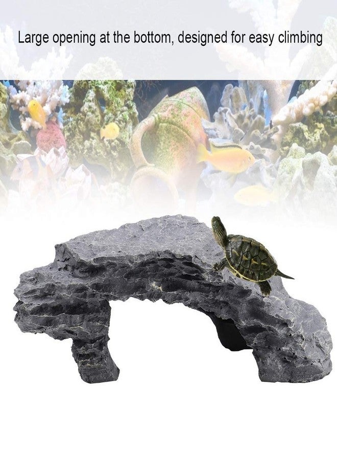 Hilitand Reptile Ramp Basking Rock, Basking for Aquatic Turtles, Reptile Hides and Caves for pet, Rocks for Reptile Terrarium, Resting Terrace Tortoise Climbing - Image 4