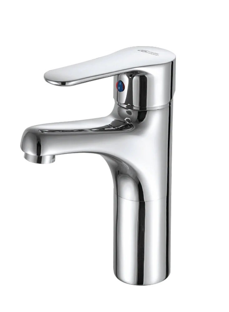 خلاط حوض قصير ميرا بلس GSL 1042 - ND - CP بالمقبض بدون الفيداج اللون كروم من جلوبال ستاندرد