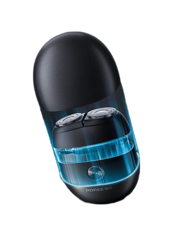 FLYCO Borui Mini Meteor Electric Shaver For Men, Portable Mini Razor, Holiday Gift For Boyfriend Or Husband, Starry Black P001 - Image 2