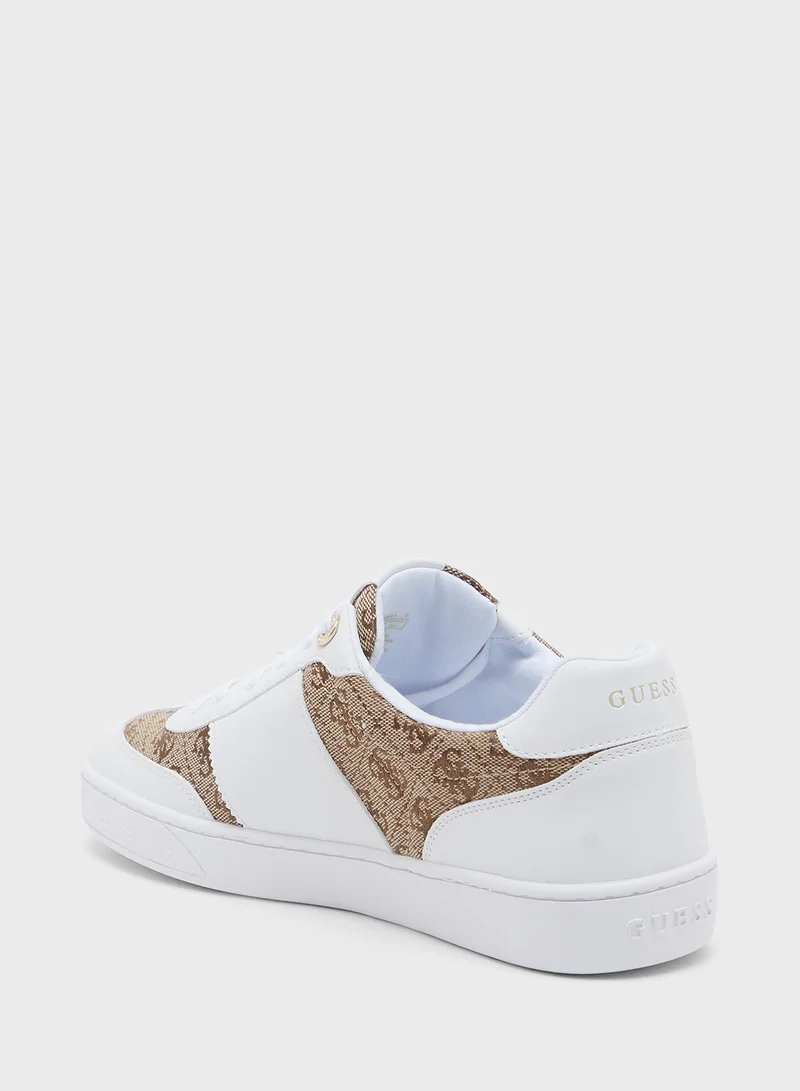 GUESS Lace Up Low Top Sneakers