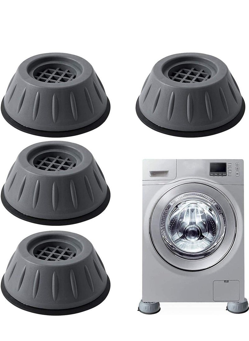Gravity 4Pcs Anti Vibration Pads For Washer Dryer Shock And Noise Cancellation, Washing Machine Stand To Prevent Shifting, Shaking Walking For Home, Gray - Image 1