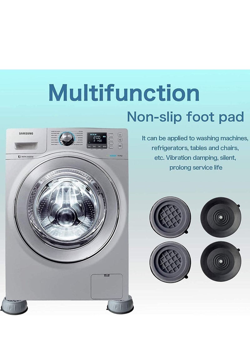 Gravity 4Pcs Anti Vibration Pads For Washer Dryer Shock And Noise Cancellation, Washing Machine Stand To Prevent Shifting, Shaking Walking For Home, Gray - Image 3