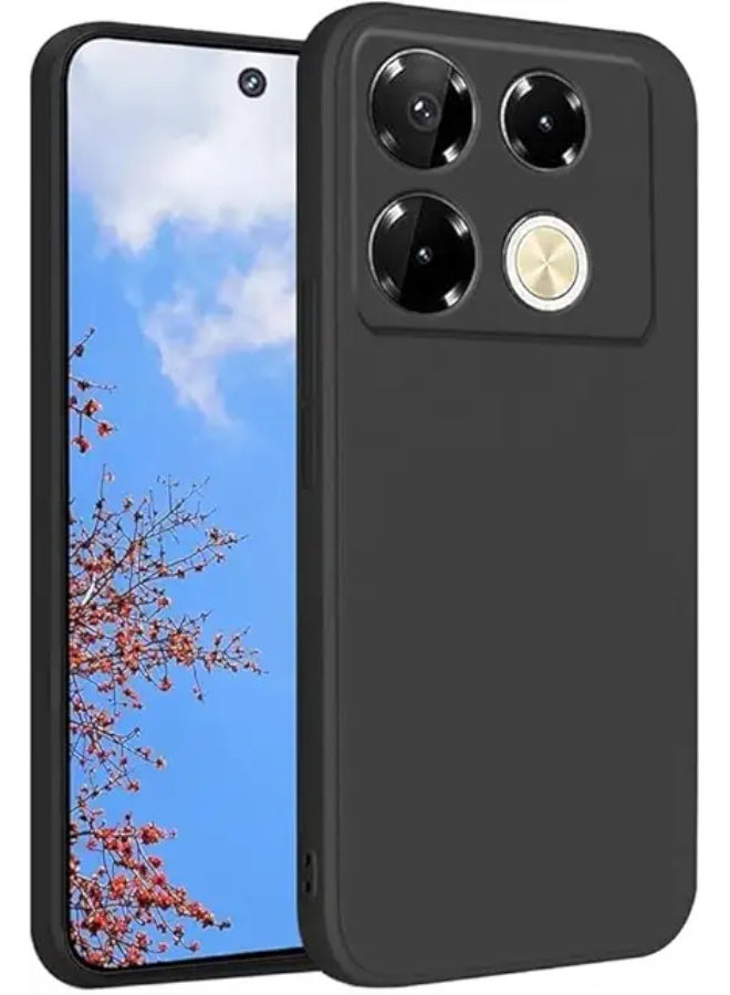 Protective Cover For Infinix Note 40 Pro Plus ,  Slim Fit Soft Back TPU Case Flexible Silicone Cover Compatible For Infinix Note 40 Pro Plus - Black