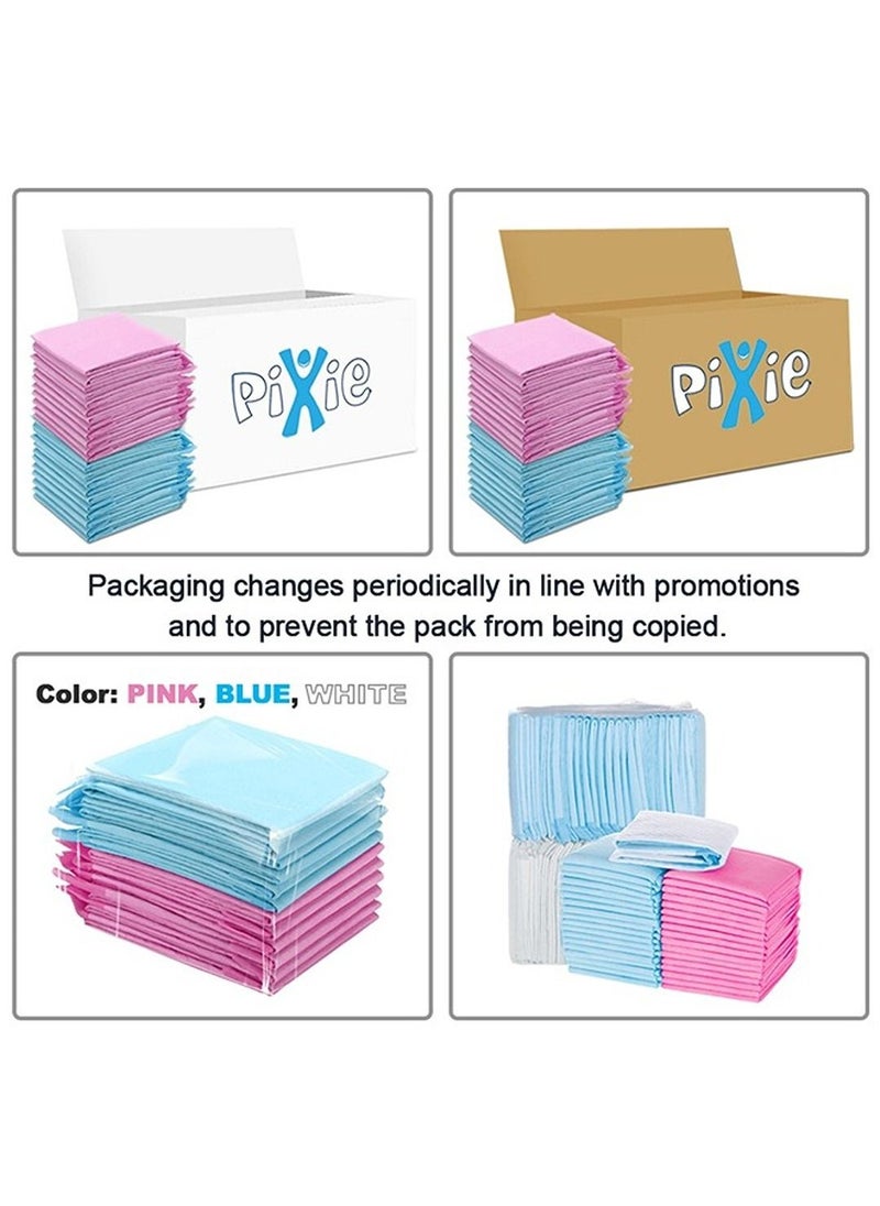 Pixie - Disposable Changing Mats, 35 Counts, Soft Waterproof Mat, Portable Leak Proof Changing Mat, New Mom Leak-Proof Under pad, Mattress Table Protector Pad - Image 1
