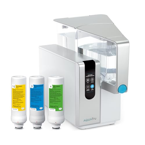 AQUA TRU AquaTru Classic Countertop Water Purifier | Certified 4-Stage Reverse Osmosis System Removes 84 Contaminants Including Forever Chemicals, Lead, Fluoride & Microplastics | No Plumbing Required - Image 1