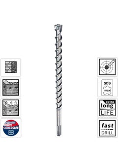 BOSCH Bosch Professional 2608578631 Hammer Drill SDS max-8X for Hammer Drills Diameter 22 mm Working Length 200 mm  - Image 2