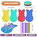 Cherislpy 4 Pcs Easter Bunny Sensory Activity Board Toys DoubleSide Silicone Fidget Toy for Kids Boys Girls Calming for Anxiety Easter Basket Stuffers Eggs Fillers Party Favors Gifts - Image 4
