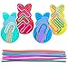 Cherislpy 4 Pcs Easter Bunny Sensory Activity Board Toys DoubleSide Silicone Fidget Toy for Kids Boys Girls Calming for Anxiety Easter Basket Stuffers Eggs Fillers Party Favors Gifts - Image 2