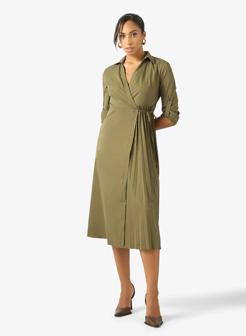 ايلا فستان بتصميم - مع رباط جانبي