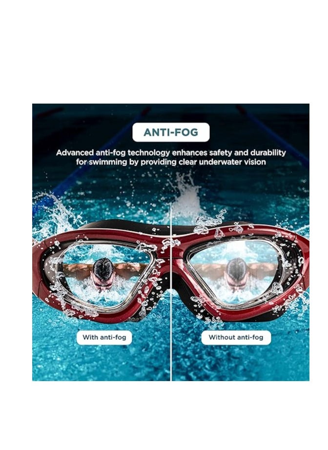 ENDLESS  - EL1007 Premium Swimming Goggle with Anti-Fog and UV Protection | Material : Silicon, PU | Stylish 180 Degree Wide View Glasses | Soft Silicone Gasket for Leak Proof | With Hard Case - Image 1