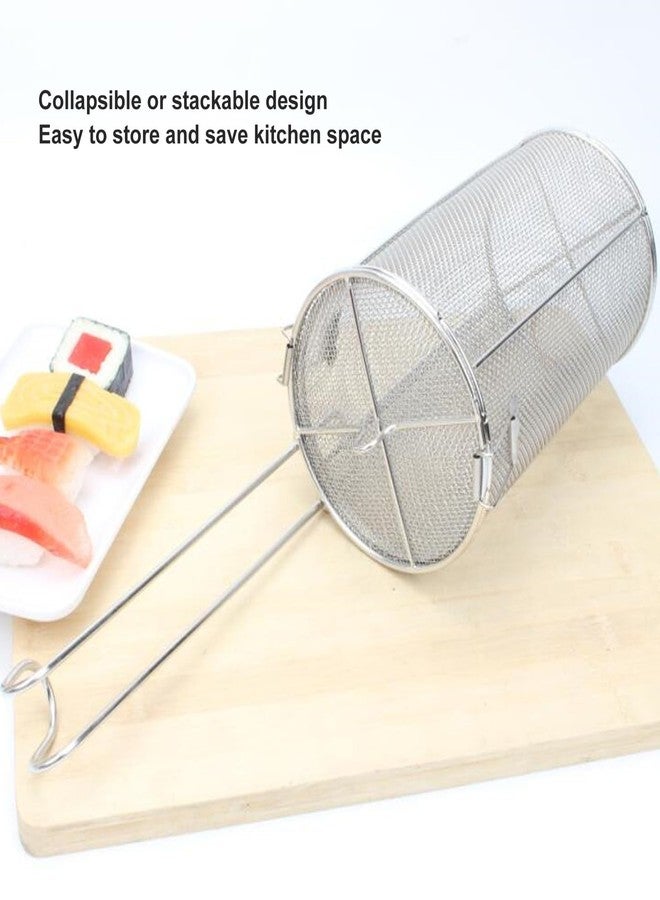 HAOHIZE Stainless Steel Seasoning Strainer, Soup Seasonings Seperation Basket Collapsible Telescopic Handle Soup Seasonings Seperation Basket for Cooking - Image 4