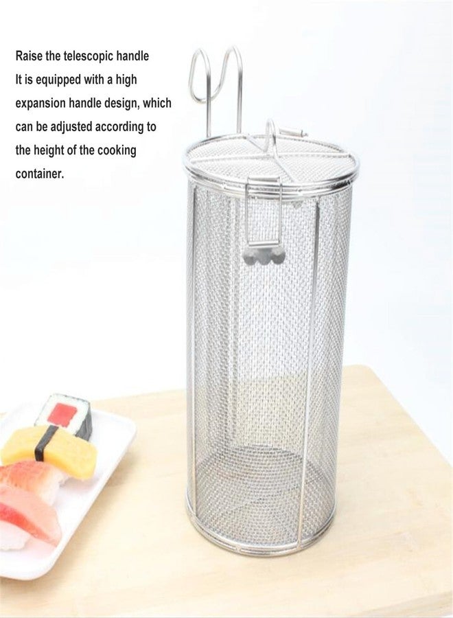 HAOHIZE Stainless Steel Seasoning Strainer, Soup Seasonings Seperation Basket Collapsible Telescopic Handle Soup Seasonings Seperation Basket for Cooking - Image 3