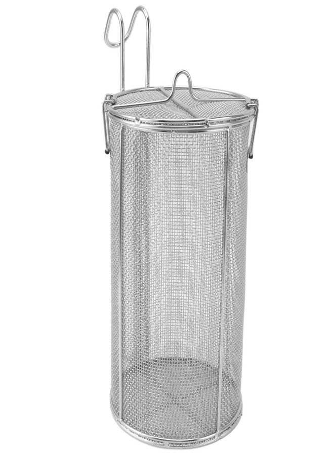 HAOHIZE Stainless Steel Seasoning Strainer, Soup Seasonings Seperation Basket Collapsible Telescopic Handle Soup Seasonings Seperation Basket for Cooking - Image 1