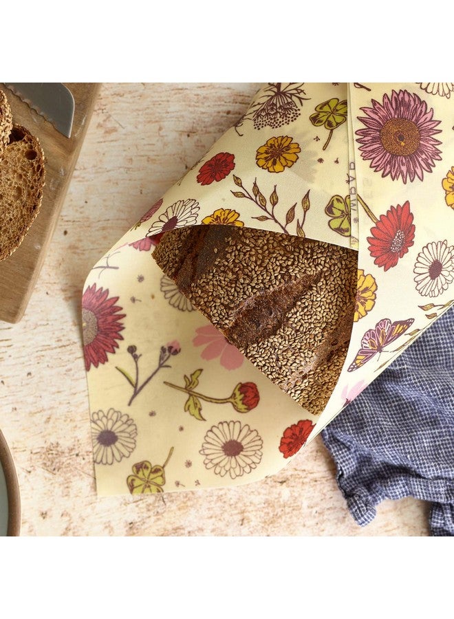 Bee's Wrap Bee's Wrap Reusable Vegan Alternative to Beeswax Food Wraps, Made in the USA, Eco Friendly, Sustainable Organic Cotton Wraps, Bread Wrap for Homemade Bread, Vegan  - Image 4
