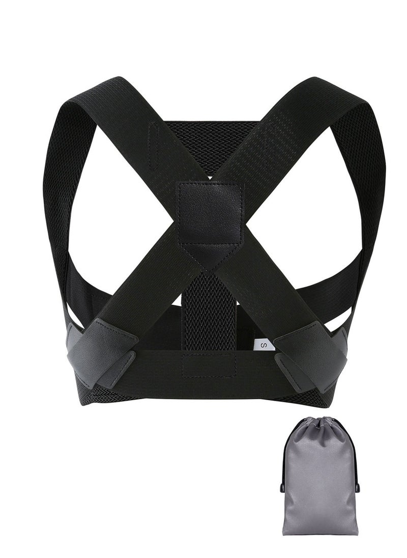 Syarme Hunchback Correction Belt, Posture Corrector for Women, Adjustable Breathable Back Straightener for Posture Hunchback Support and Providing Pain Relief from Neck, Shoulder, and Upper, M  - Image 1