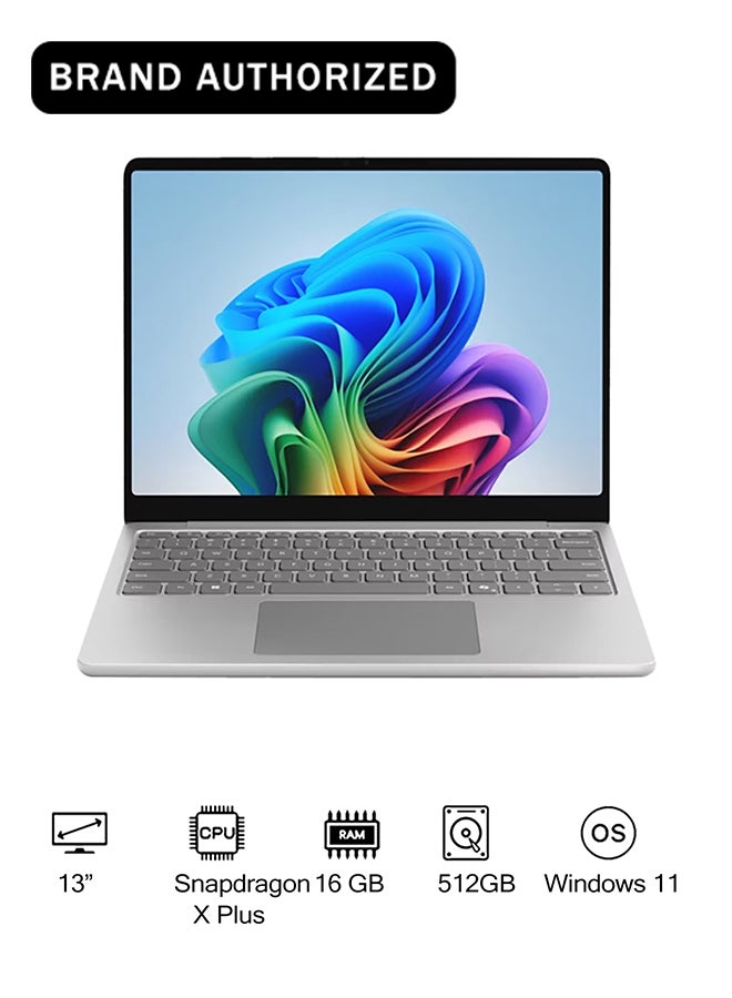 مايكروسوفت لابتوب سيرفيس 7 كوبايلوت + كمبيوتر بشاشة 13 بوصة بدقة Full HD (1920X1080)، مع معالج كوالكوم سناب دراجون X بلس / 16 جيجابايت رام DDR5 / 512 جيجابايت SSD / رسومات كوالكوم أدرينو / ويندوز 11 هوم - Image 1