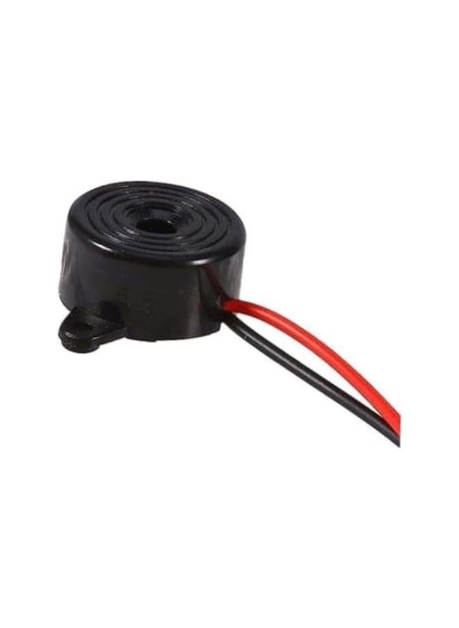 Generic - [Upgraded] Piezo Electric Buzzer with Continuous Sound - Active Buzzer for Alarm 3V-24V DC Includes 100mm Sound Cable-size1 - Image 1