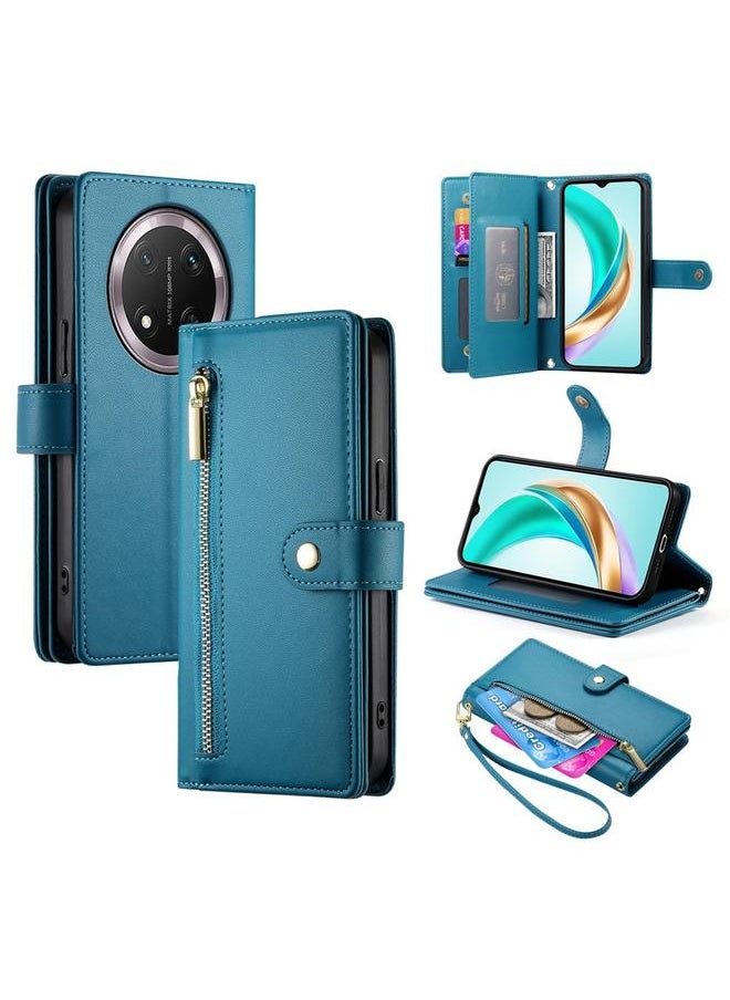 Zaboon Case For Honor X9c Global / Magic7 Lite Nine Card-slot Zipper Wallet Bag Leather Phone Case  - Image 1