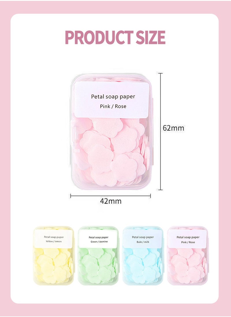 4 Boxes of Petal Hand Soap Sheets, Portable Dissolvable Soap Sheets for Hand Washing and Cleaning, Perfect for Children and Adults for Outdoor Travel and Camping Hikes - pzsku/ZCF9CD6815BC47344D2D9Z/45/_/1723807183/bec6469a-658d-4f62-8008-9aa38717f3db