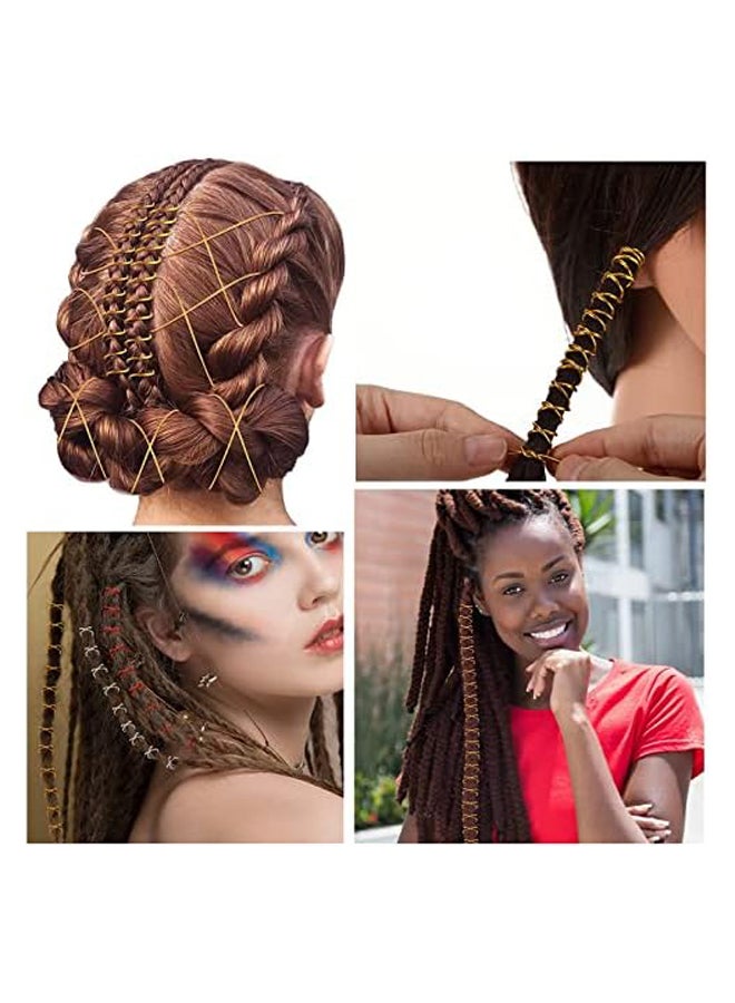 12 Rolls Nylon Metallic Tinsel Cords 252 Yards 1mm Stretch Ribbon Cord Gift Wrap Ribbon Metallic Cord Packaging Rope Braids Hair Cords for Gift Wrapping Christmas Tree Decoration - Image 4