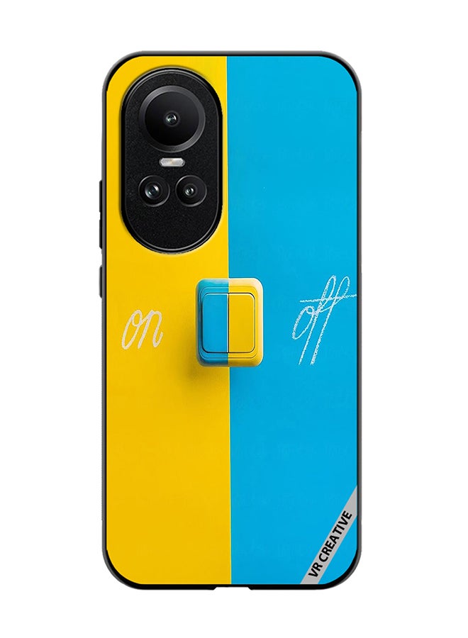 VR CREATIVE Protective Case Cover For Oppo Reno 10 Pro On Off Design Multicolour - Image 1