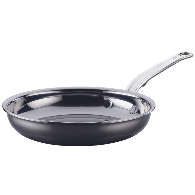 Hestan NanoBond Collection Titanium Stainless Steel 85Inch Frying Pan Toxin PFAS Chemical Free Clean Cookware Induction Cooktop Compatible