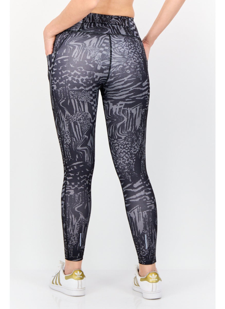 Adidas Women Tight Fit Running Leggings, Black  - Image 2