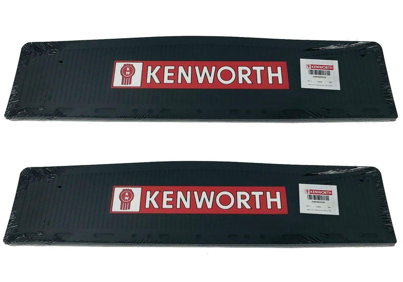 Kenworth Motors 6 x 24 OEM Semi Truck Rubber Mud FlapQuarter Fender FlapsSet of 2