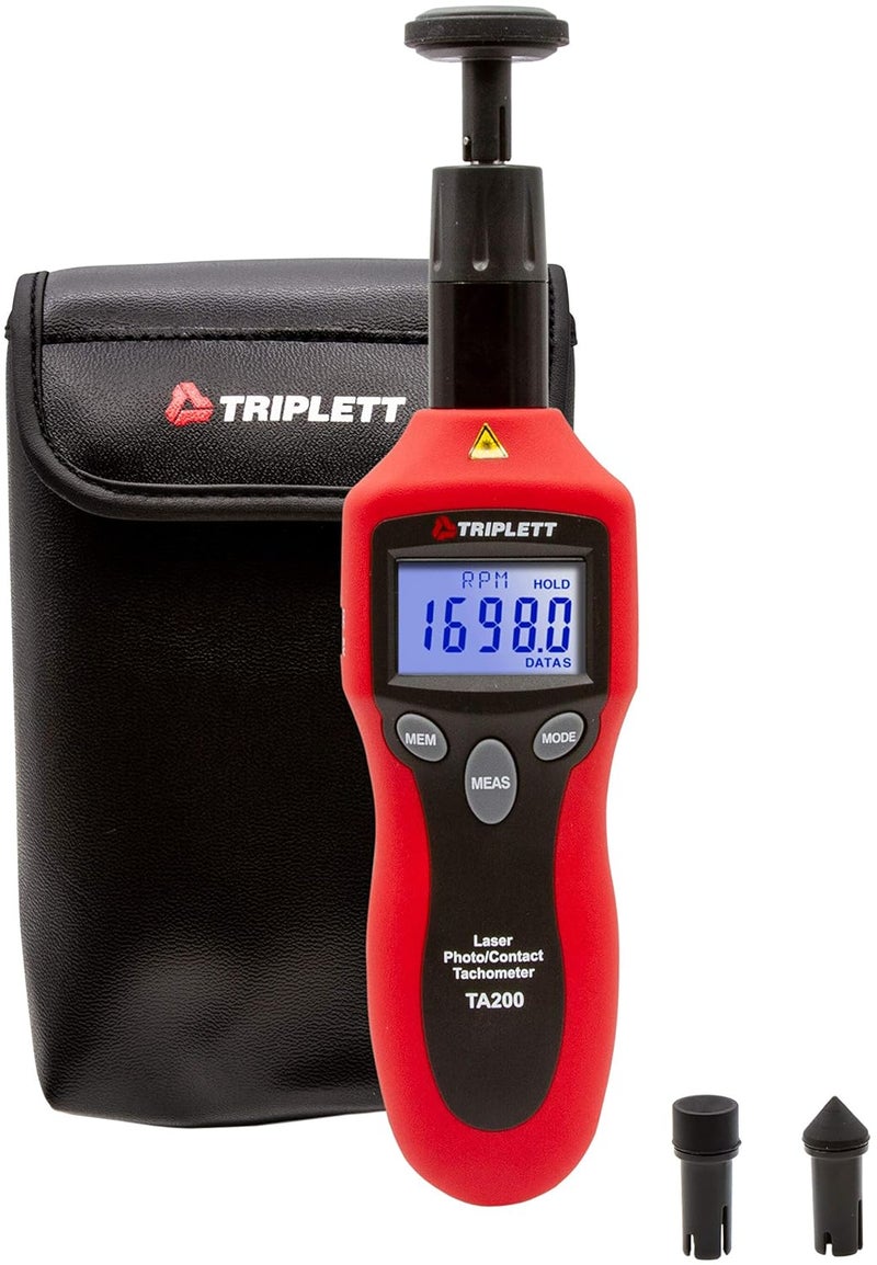 Triplett TA200 Contact and NonContact Laser Photo Tachometer - Image 3