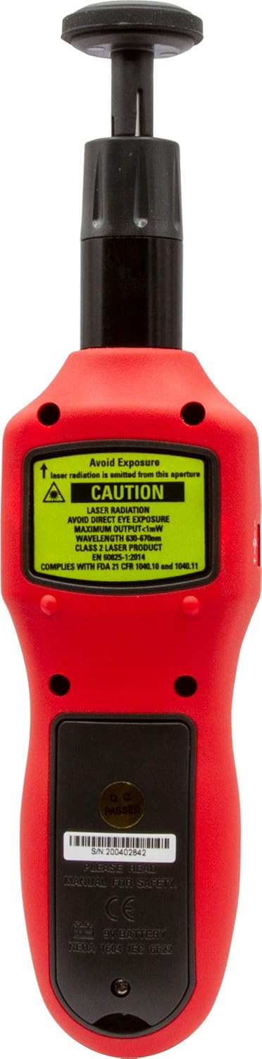 Triplett TA200 Contact and NonContact Laser Photo Tachometer - Image 5
