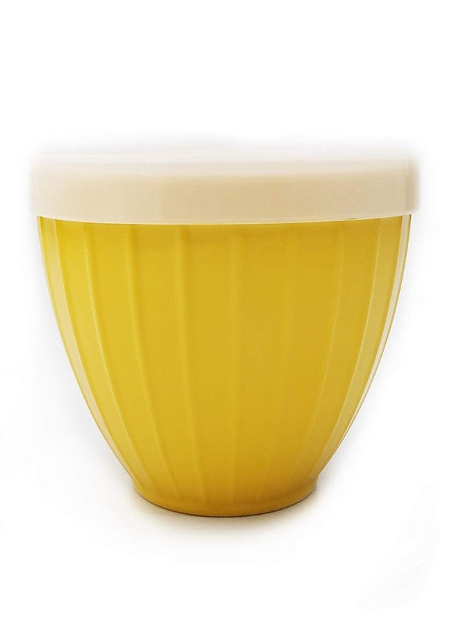 KX-WARE Melamine Fluted Bowls Set with Lids - 6pcs 15 oz Cereal/Prep Bowls, 6 Assorted Color | Break-resistant 100% Melamine Bowls and Plastic Lids | Dishwasher Safe, BPA Free - Image 5