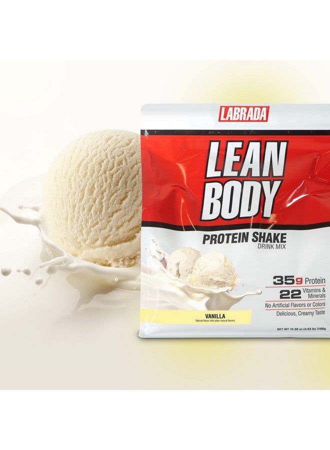 لابرادا شيك بروتين الفانيليا Lean Body All-In-One. 35 جرامًا من البروتين، مزيج مصل اللبن، 7 جرامات من الدهون الصحية والألياف، 22 فيتامينًا ومعادن، بدون ألوان صناعية، خالٍ من الجلوتين، (4.6 رطل) قد يختلف التغليف - Image 2