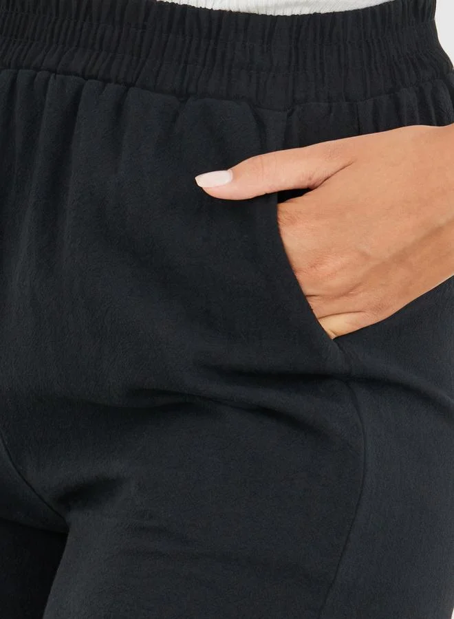Take Two Take Two Solid Mid Rise Loose Fit Shorts
