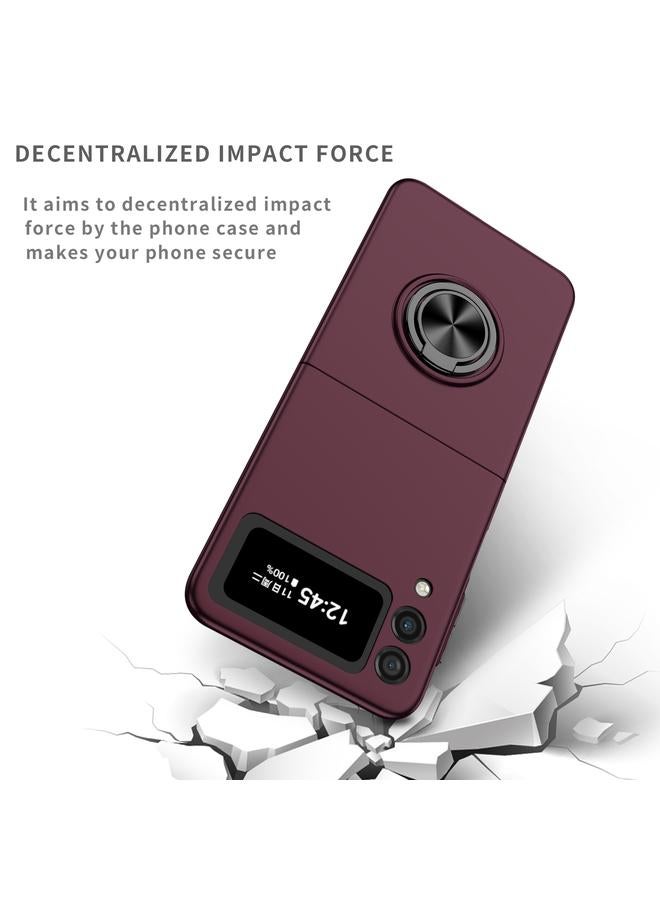 اس-توب جراب لهاتف Samsung Galaxy Z Flip4 مزود بحلقة مدرعة مع حامل للهاتف - Image 2