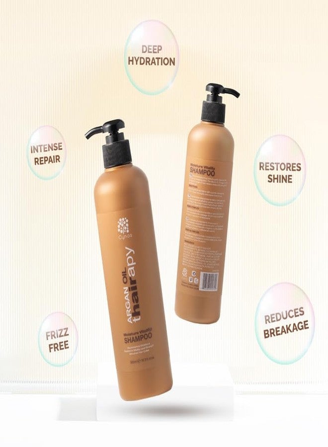 Cynos Moroccan Argan Oil Shampoo | Ultra Moisturizing Formula | Unisex Shampoo For All Hair Type (500ml) - Image 4