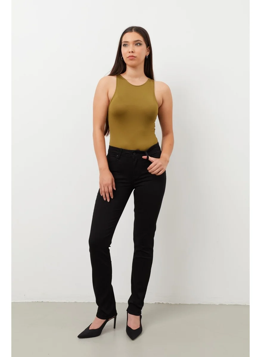 Banny Jeans Women Black Jeans Low Waist